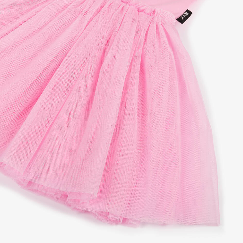 Rock Your Baby-فستان يونيكورن تول وقطن لون زهري | Childrensalon Outlet