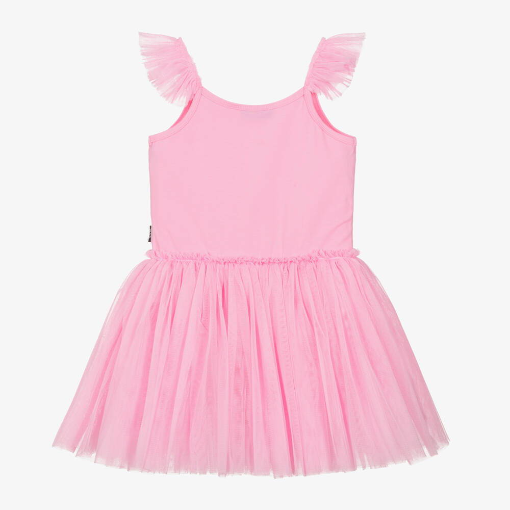 Rock Your Baby-فستان يونيكورن تول وقطن لون زهري | Childrensalon Outlet