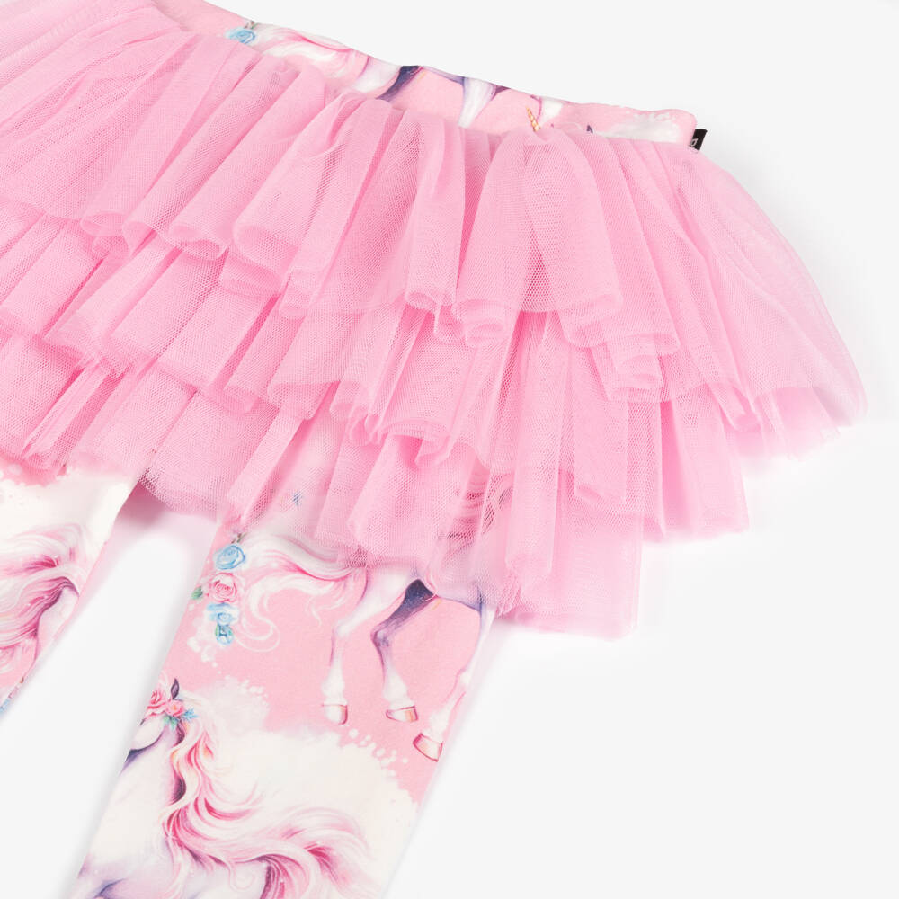 Rock Your Baby-Girls Pink Unicorn Tulle Leggings | Childrensalon Outlet