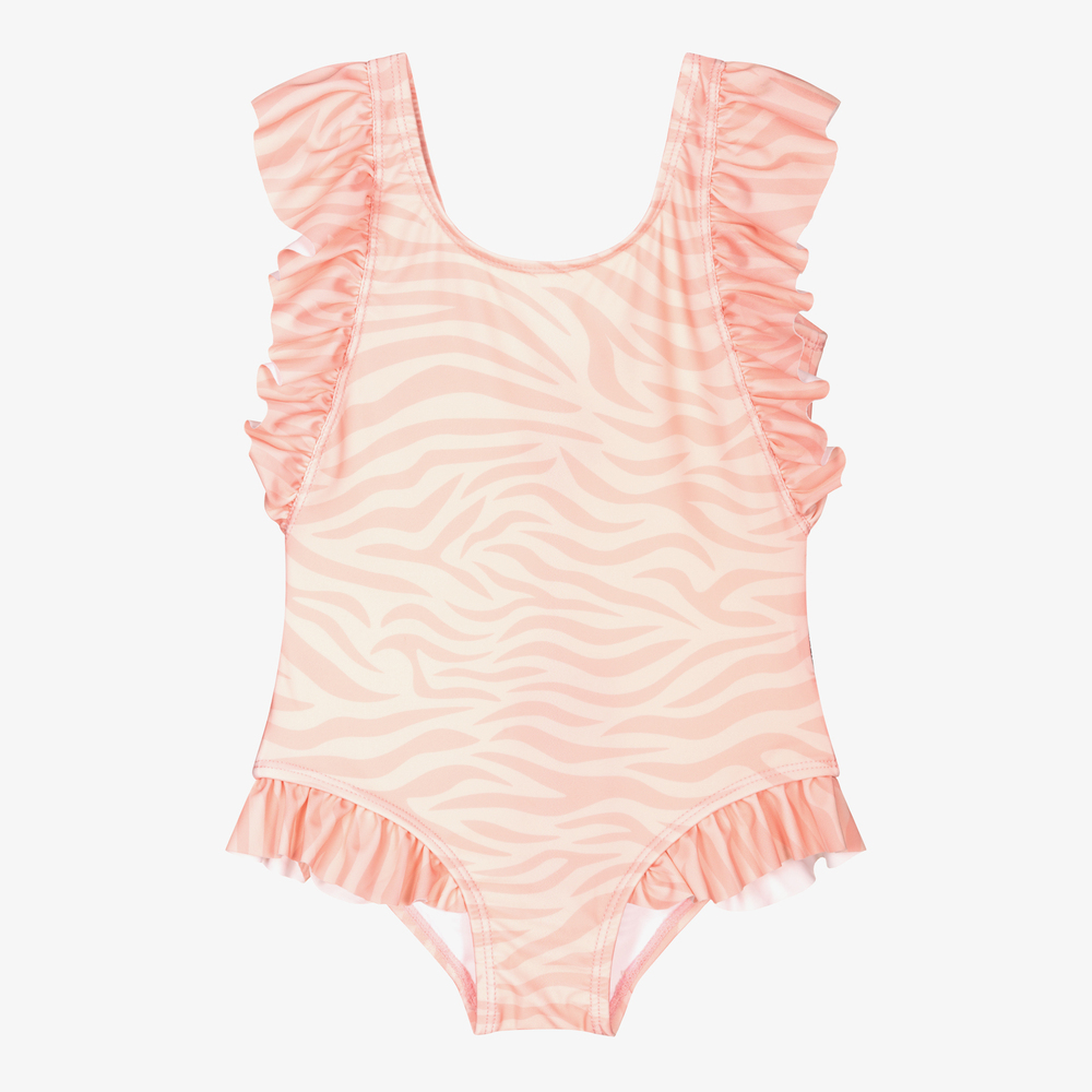 Rock Your Baby - Rosa Badeanzug mit Zebra-Print (M) | Childrensalon