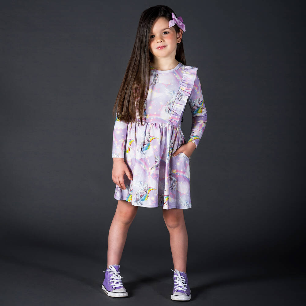 Rock Your Baby-Girls Purple Jersey Dress | Childrensalon Outlet