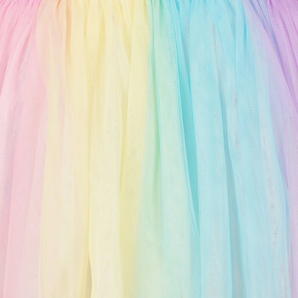 Rock Your Baby Girls Rainbow Unicorn & Tulle Dress Girls Toddler 3 Year Pink Cotton by Childrensalon