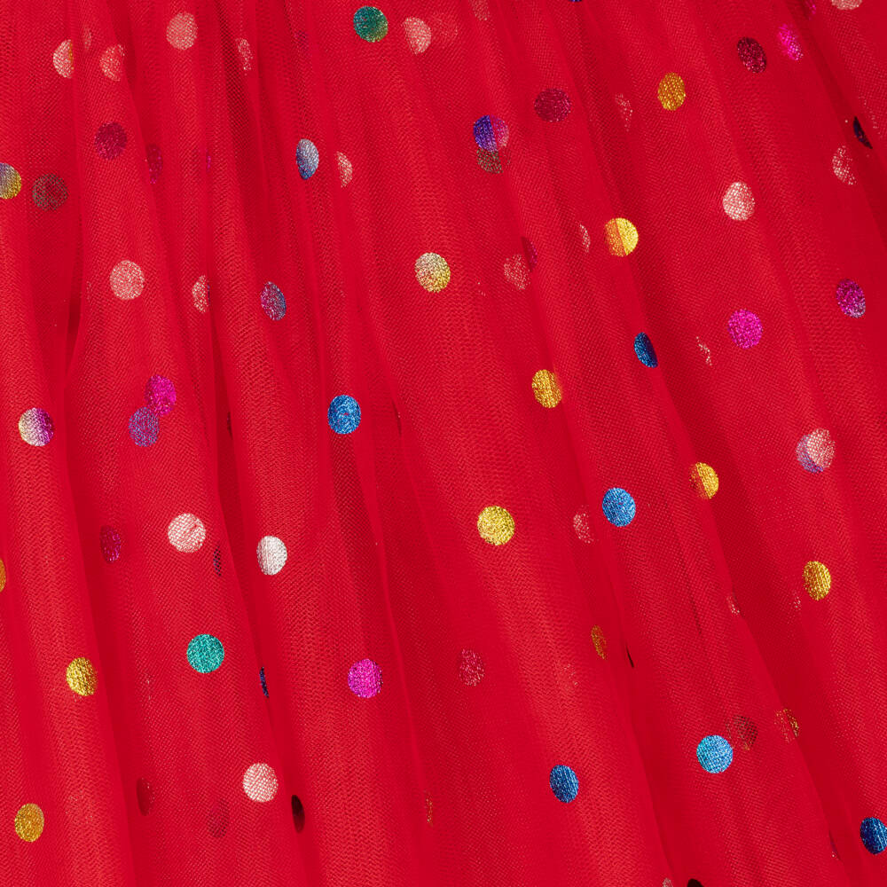 Rock Your Baby-Girls Red Polka Tulle Gown | Childrensalon Outlet