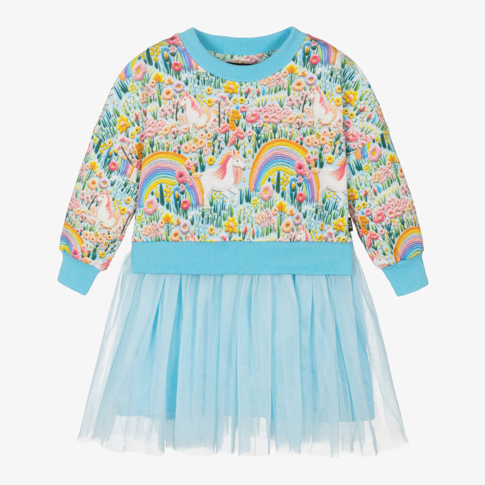 Rock Your Baby-Girls Sky Tulle Unicorn Dress | Childrensalon Outlet