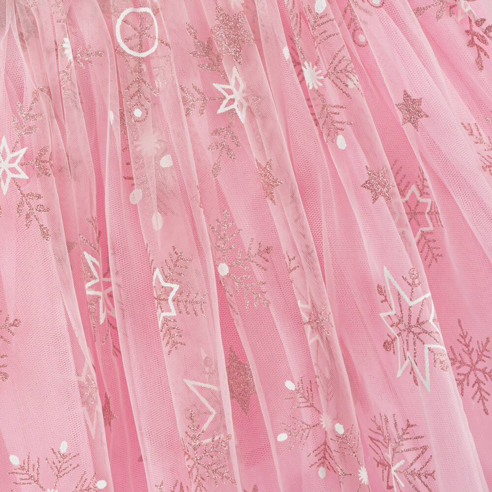 Rock Your Baby-Girls Sparkling Snowflake Pink Dress | Childrensalon Outlet