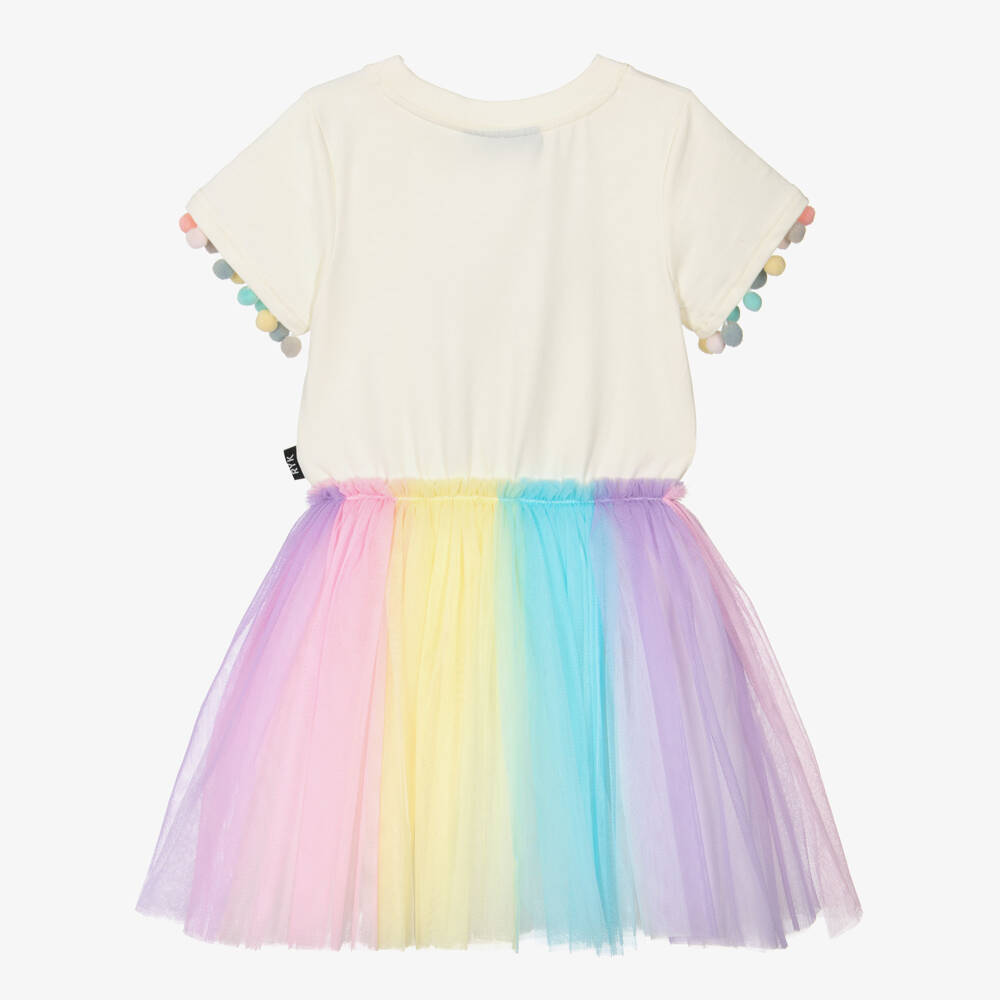Rock Your Baby-Girls Unicorn Charm Ivory Tulle Dress | Childrensalon Outlet