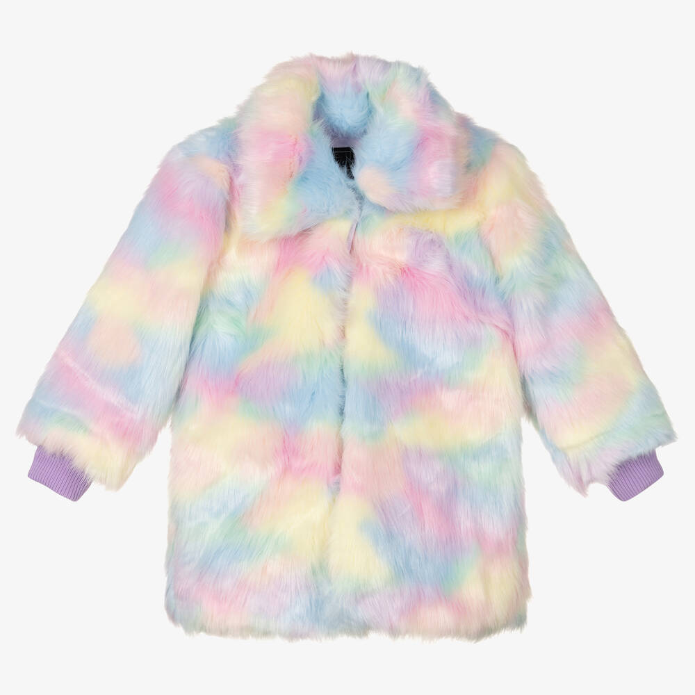 Rock Your Baby - Manteau fausse fourrure licorne fille | Childrensalon