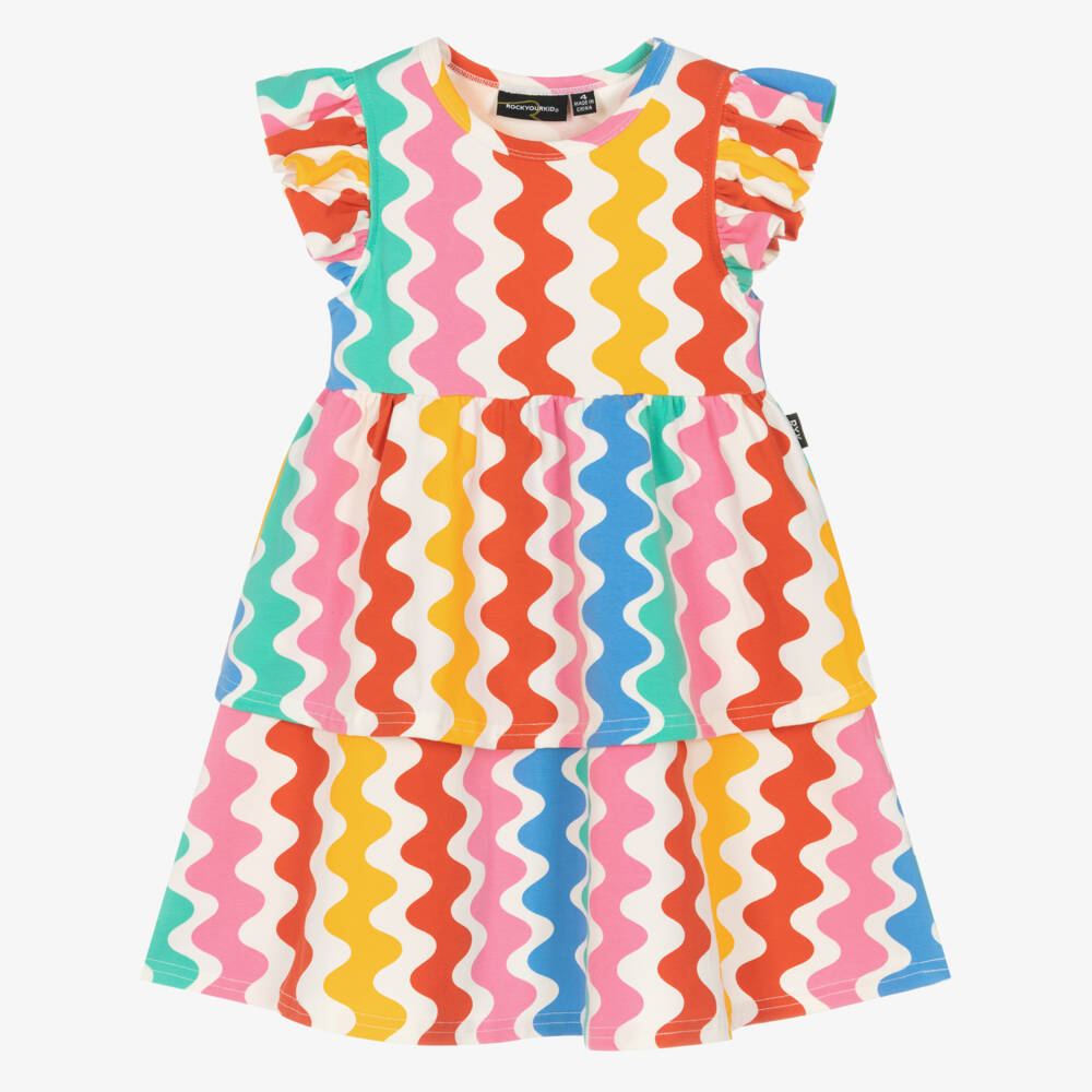 Rock Your Baby-Платье с ярким волнистым узором для девочек | Childrensalon Outlet
