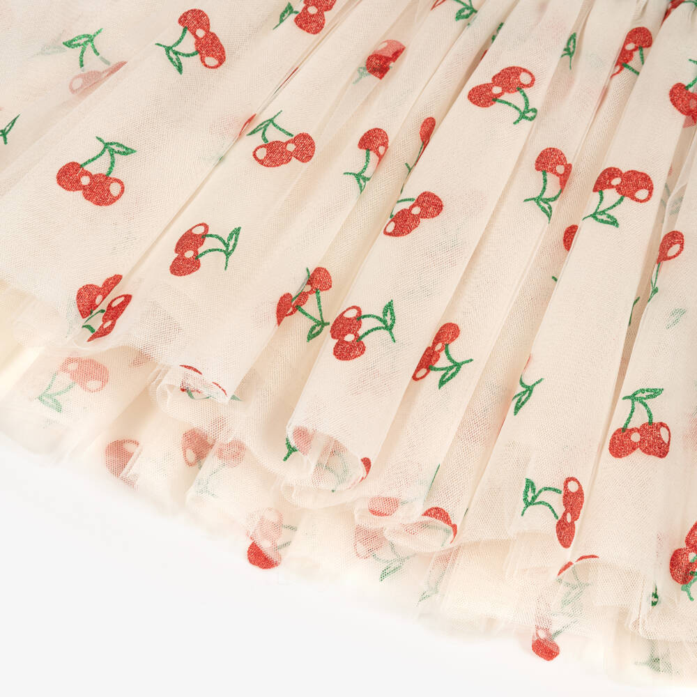 Rock Your Baby-فستان كريمي ساحر للبنات مزين بالكرز | Childrensalon Outlet