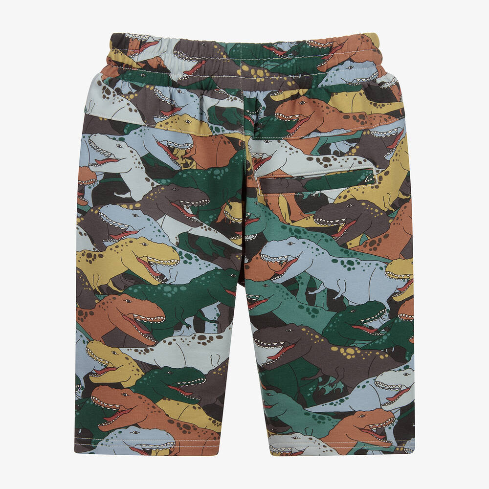 Rock Your Baby-Green Cotton Dino Shorts | Childrensalon Outlet