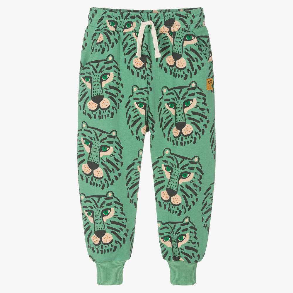 Rock Your Baby - Green Cotton Tiger Joggers | Childrensalon