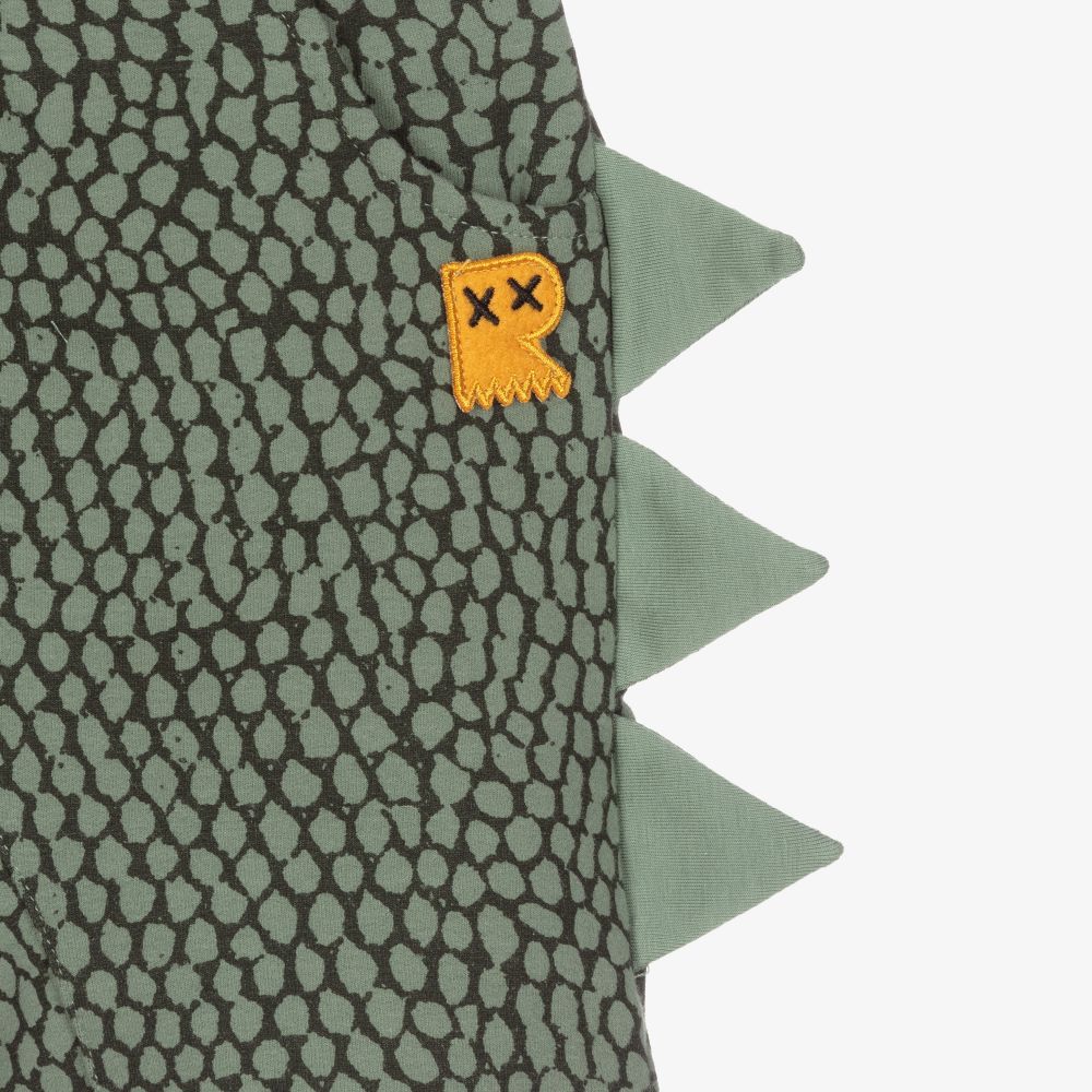 Rock Your Baby-Green Dino Scales Shorts | Childrensalon Outlet
