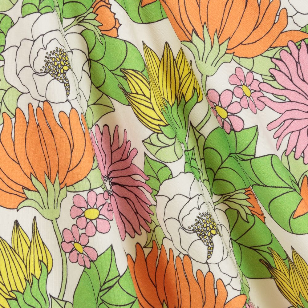 Rock Your Baby-Green & Orange Floral Dress | Childrensalon Outlet