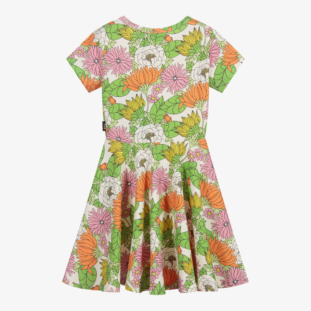 Rock Your Baby-Green & Orange Floral Dress | Childrensalon Outlet