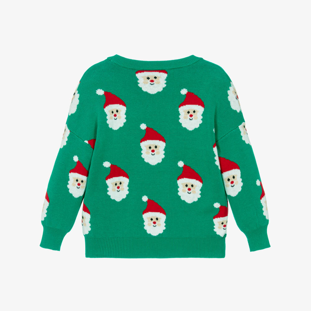 Rock Your Baby-Green Santa Sweater | Childrensalon Outlet