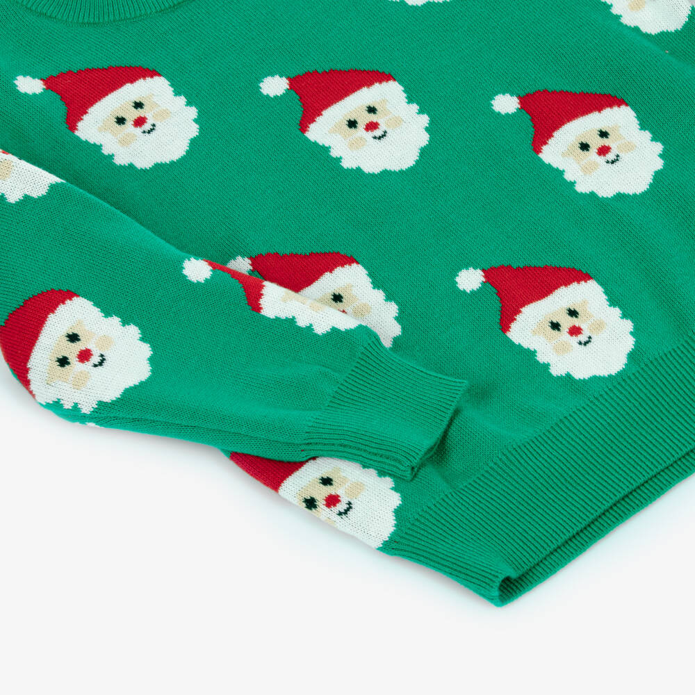 Rock Your Baby-Green Santa Sweater | Childrensalon Outlet