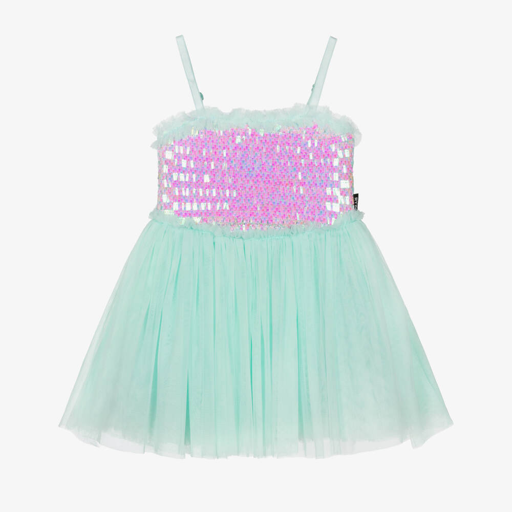 Rock Your Baby-Green Shimmer Dress | Childrensalon Outlet