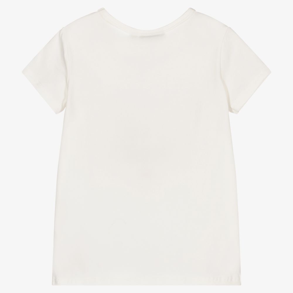 Rock Your Baby-Ivory Floral Unicorn T-Shirt | Childrensalon Outlet