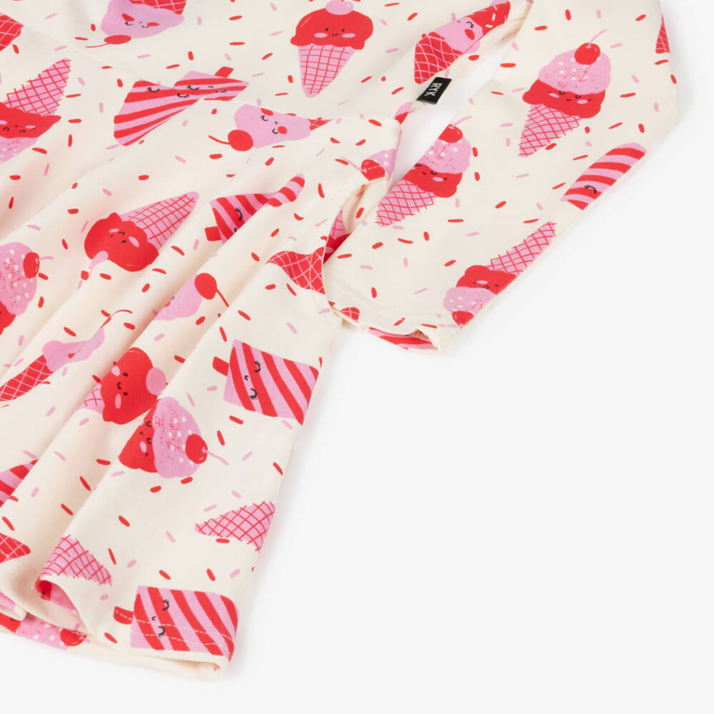 Rock Your Baby-Ivory Ice Cream Print Dress | Childrensalon Outlet