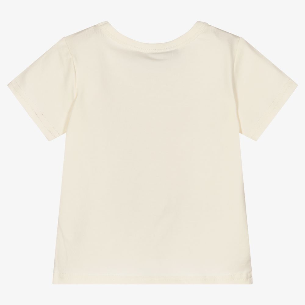Rock Your Baby-Кремовая хлопковая футболка с надписью Love | Childrensalon Outlet