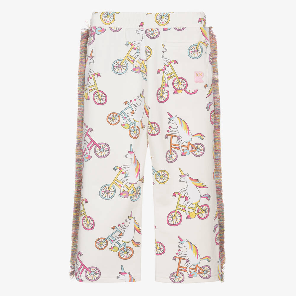 Rock Your Baby-Ivory Unicorn Print Joggers | Childrensalon Outlet