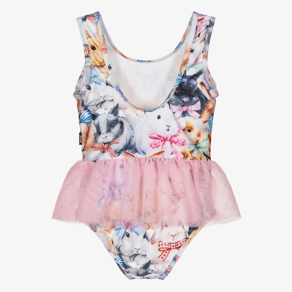 Rock Your Baby Pink Bunny Bows Swimsuit
