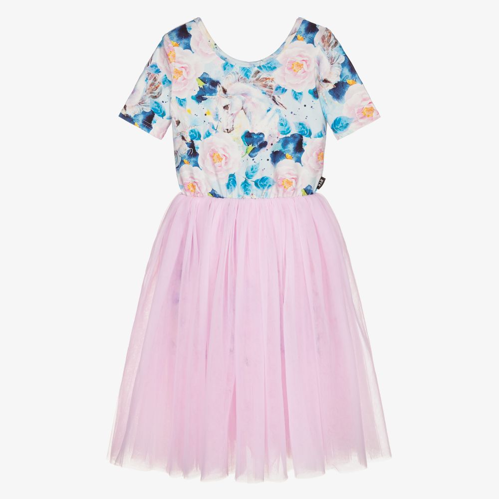 Rock Your Baby-Pink Floral Unicorn Dress | Childrensalon Outlet