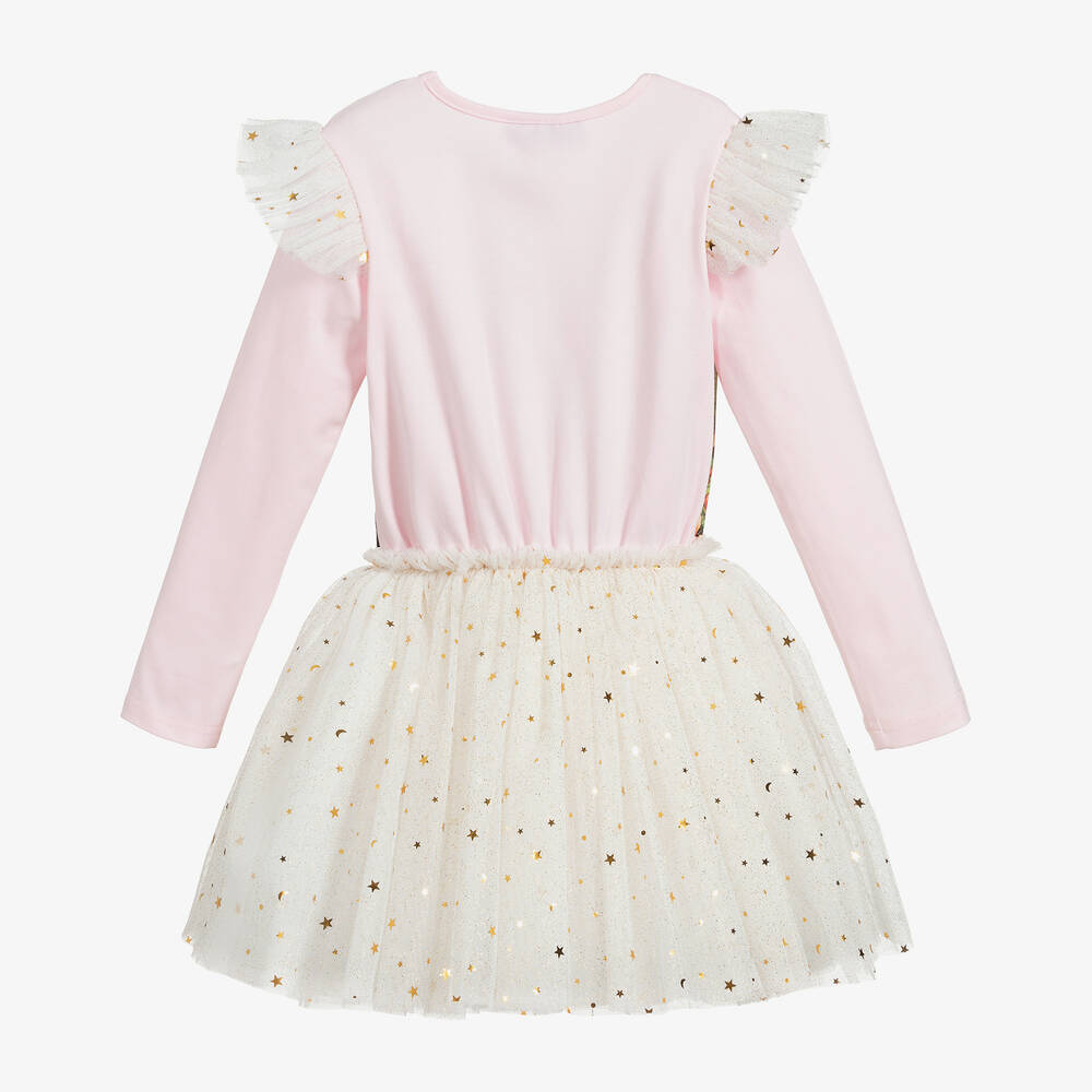 Rock Your Baby-Платье из тюля цвета слоновой кости и розового цвета | Childrensalon Outlet
