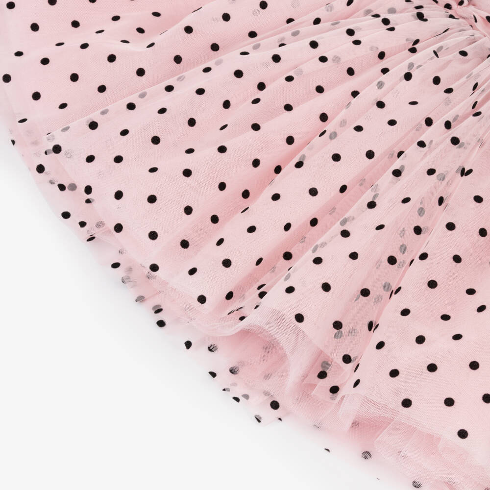 Rock Your Baby-Pink Polka Dot Tulle Dress | Childrensalon Outlet