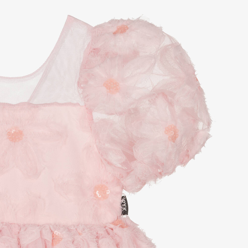 Rock Your Baby-Pink Puff Sleeve Dress | Childrensalon Outlet