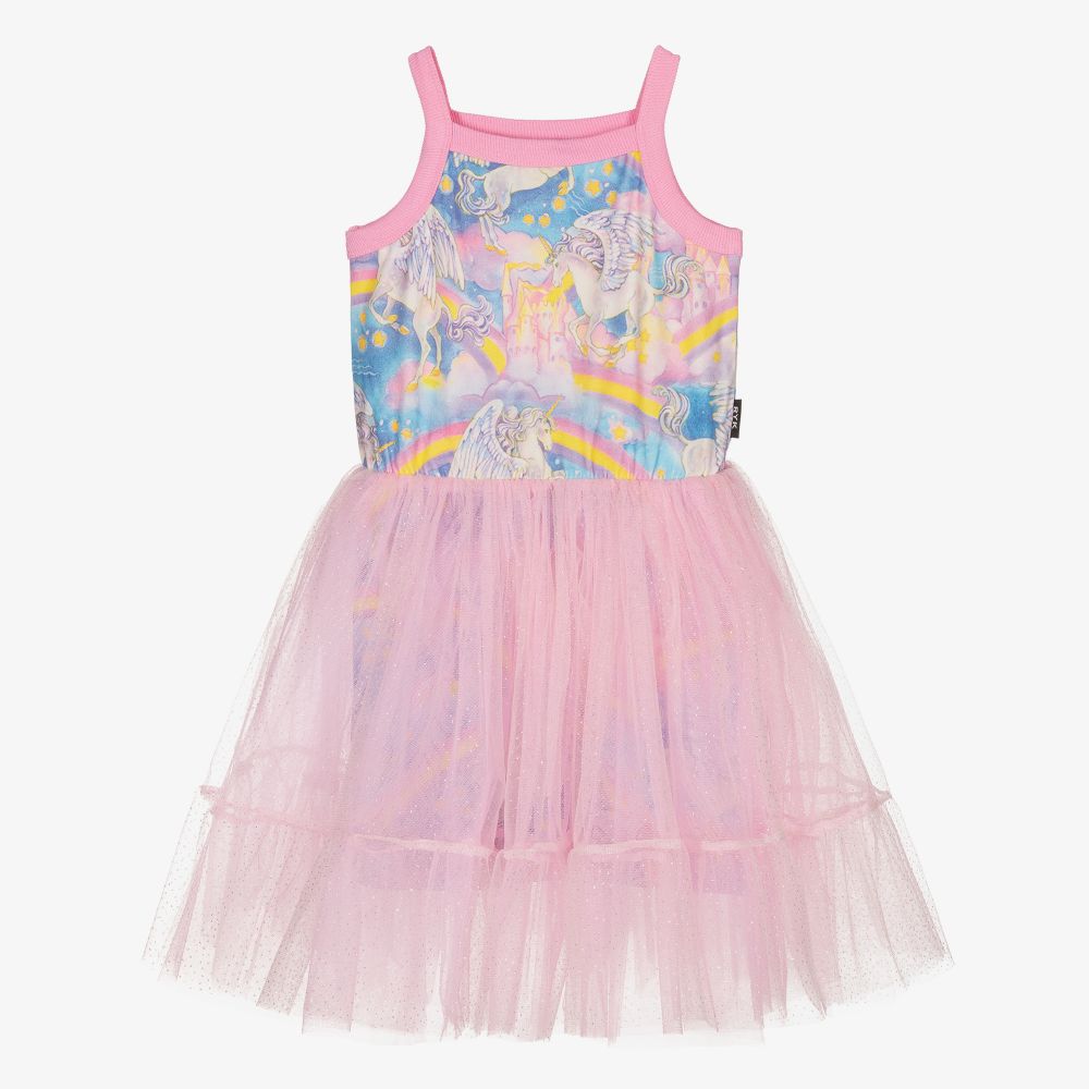 Rock Your Baby-Pink Rainbow Dreams Dress | Childrensalon Outlet