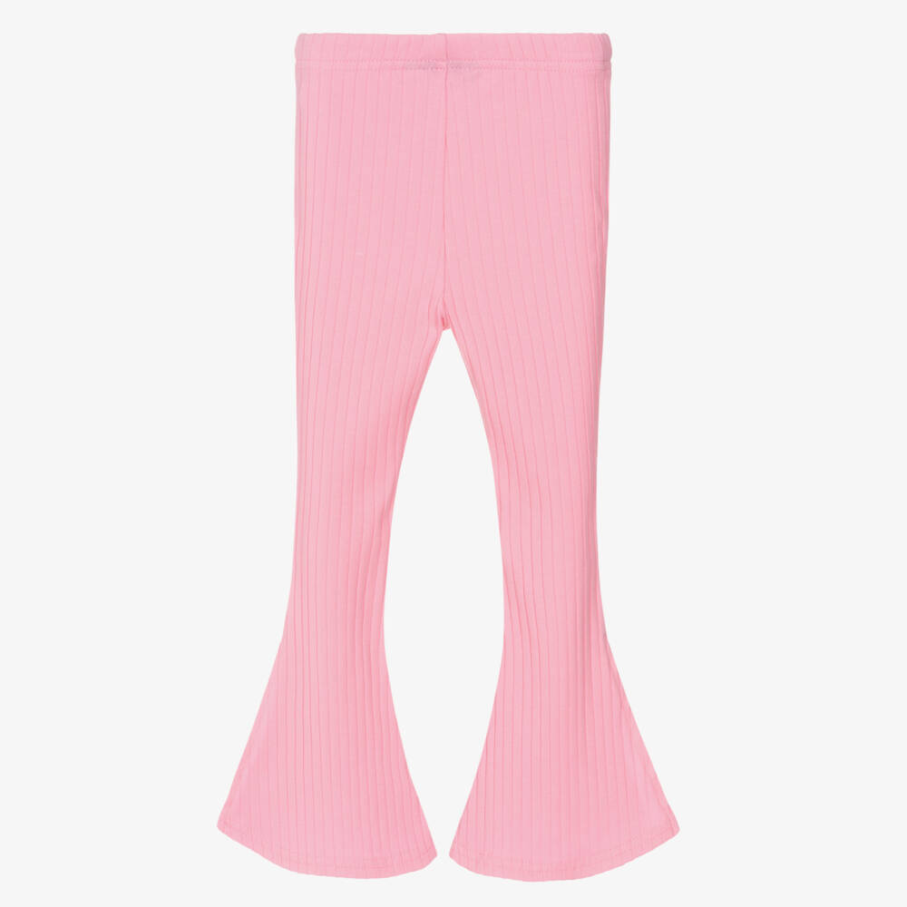 Rock Your Baby-Pink Stripe Flare Leggings | Childrensalon Outlet