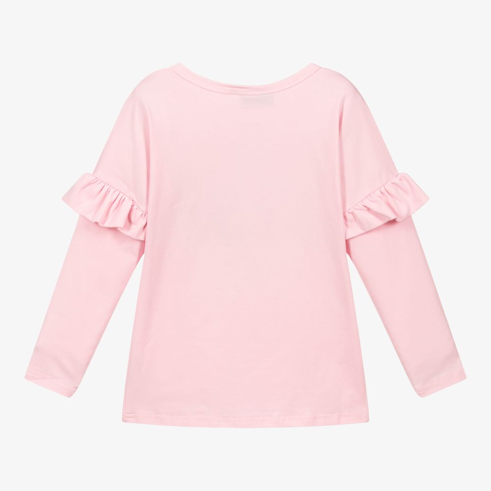 Rock Your Baby-Розовый хлопковый топ с единорогом | Childrensalon Outlet