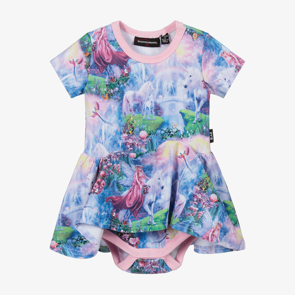Rock Your Baby-Purple Cotton Fairy Baby Dress | Childrensalon Outlet