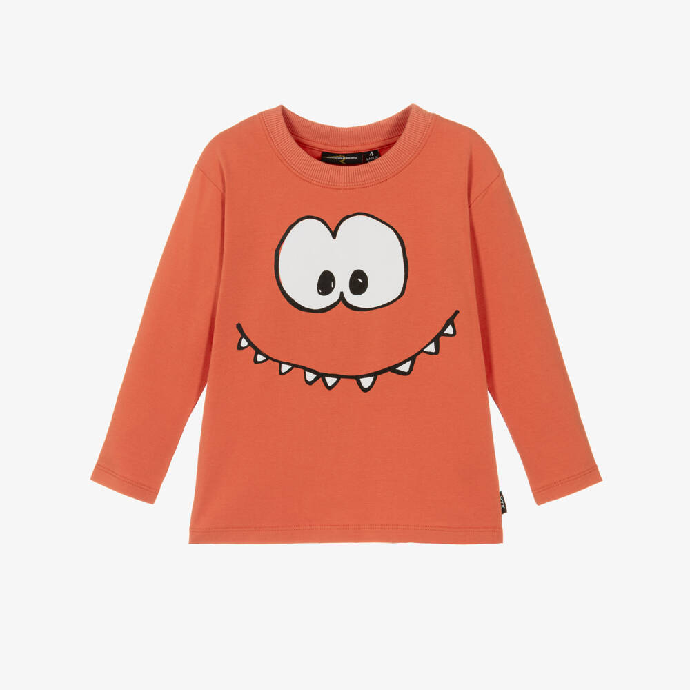 Rock Your Baby-Red Face Print Ls T-shirt | Childrensalon Outlet