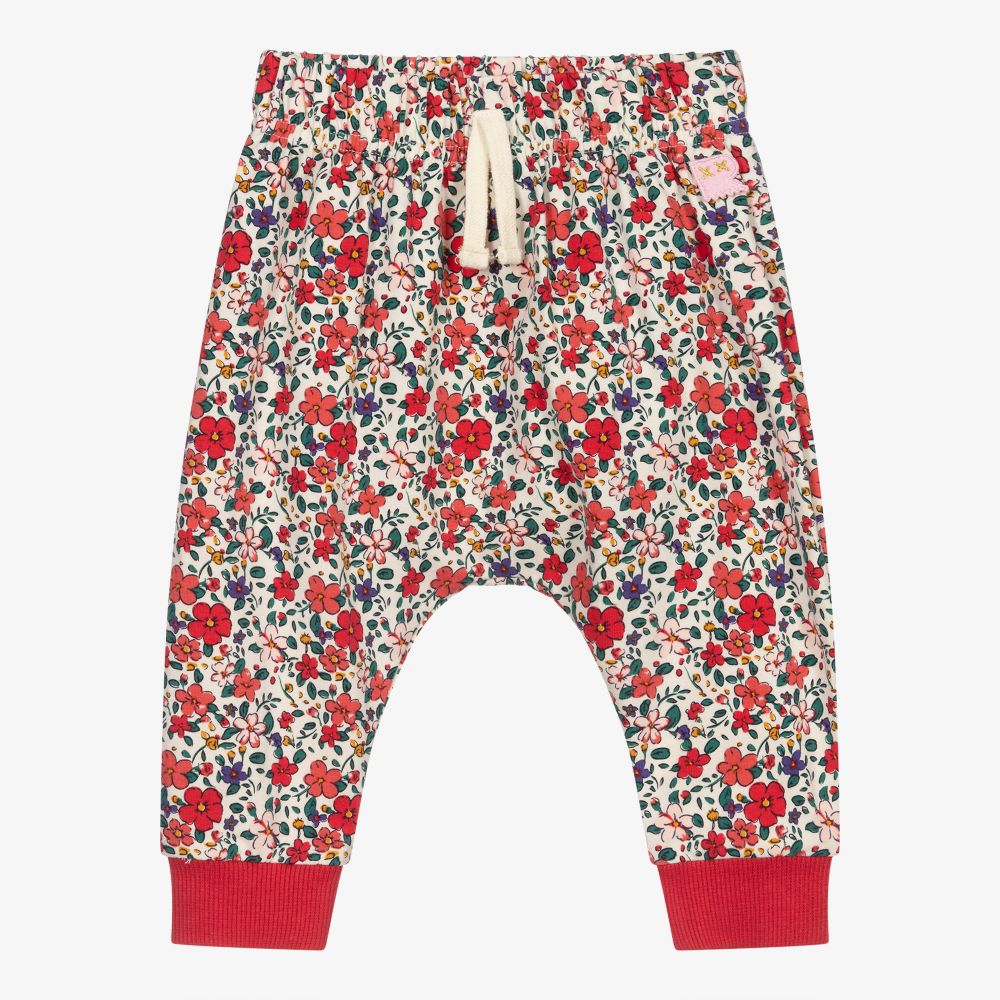 Rock Your Baby - Red Floral Baby Joggers | Childrensalon
