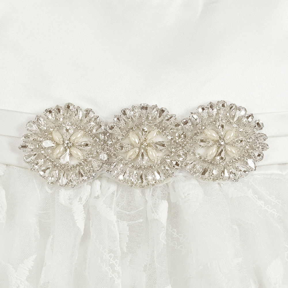 رومانو Princess-فستان تول لون عاجي للمولودات - قطعتين | Childrensalon Outlet