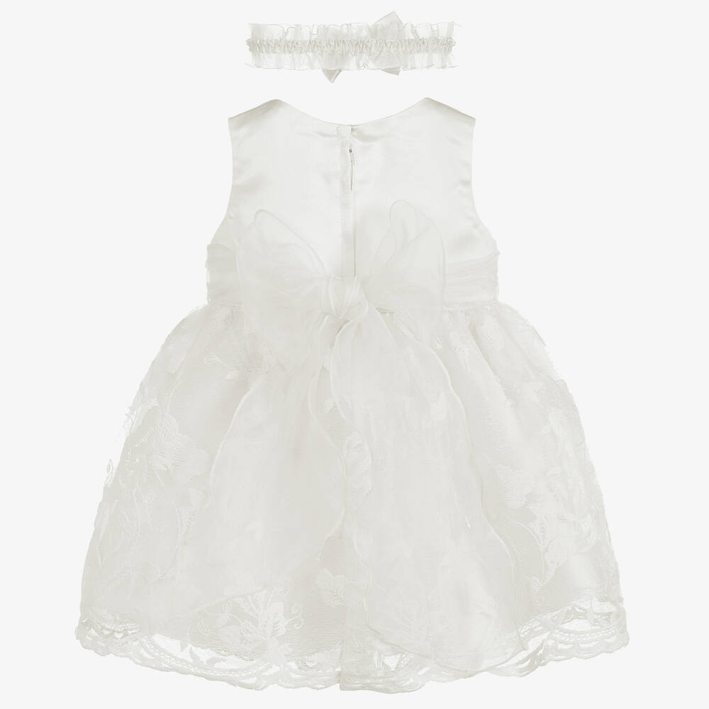 رومانو Princess-فستان تول لون عاجي للمولودات - قطعتين | Childrensalon Outlet