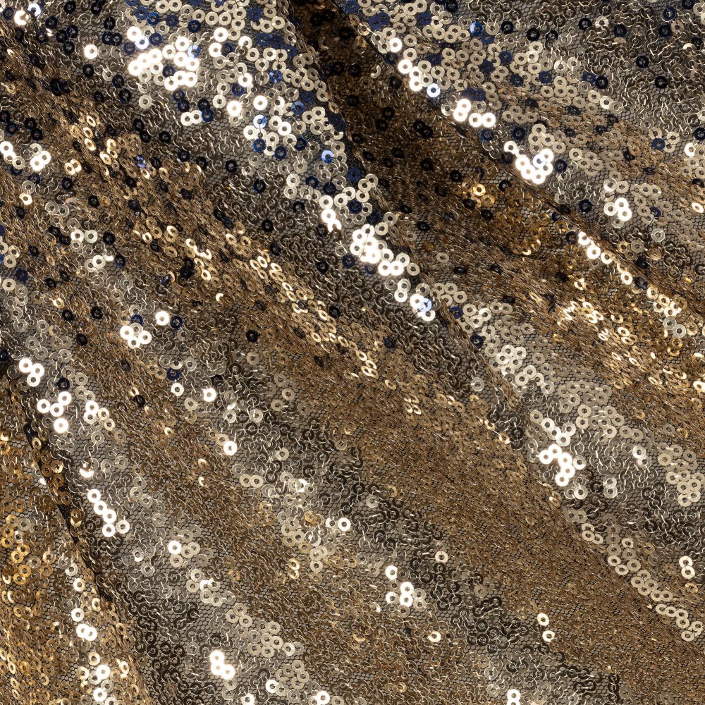 Romano Princess-Blue & Gold Sequins Dress Set | Childrensalon Outlet