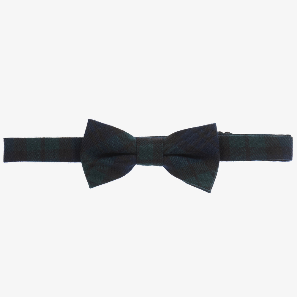 Romano - Blue & Green Bow Tie (10cm) | Childrensalon