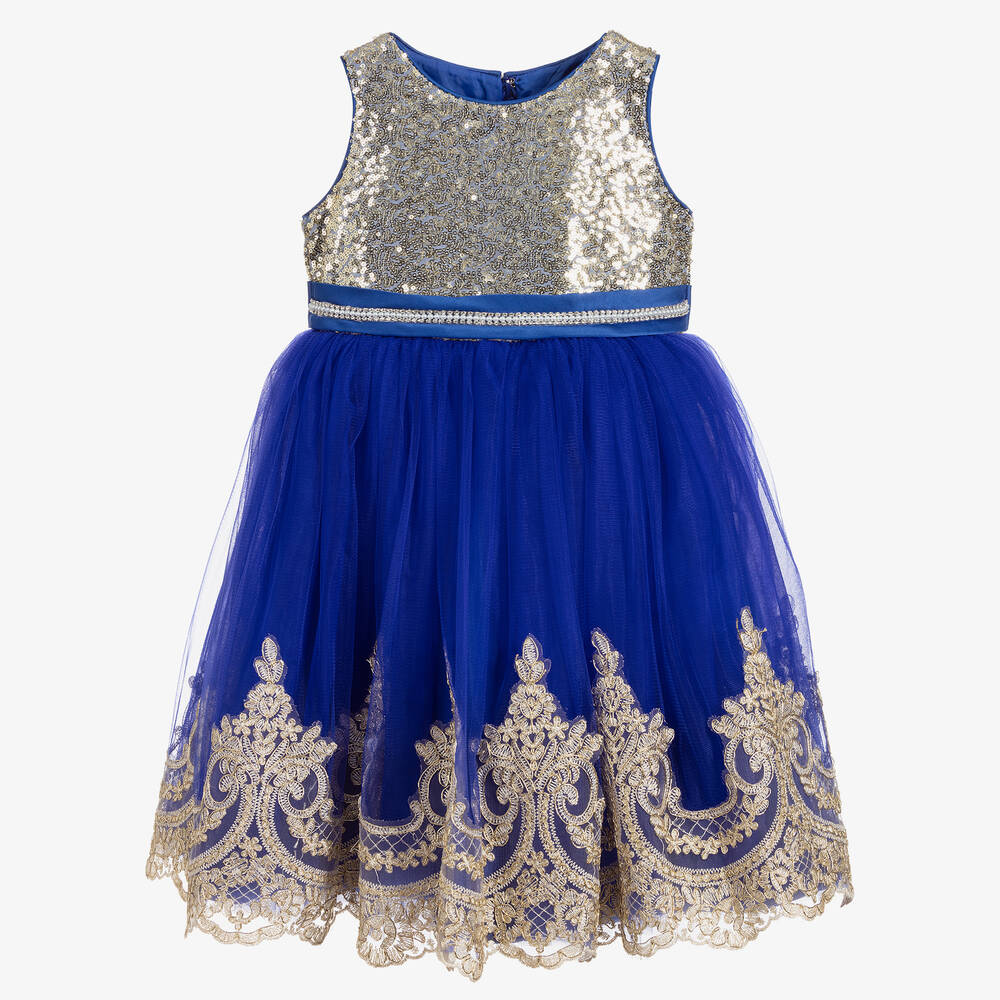 Romano Princess - Blue Sequin & Tulle Dress | Childrensalon