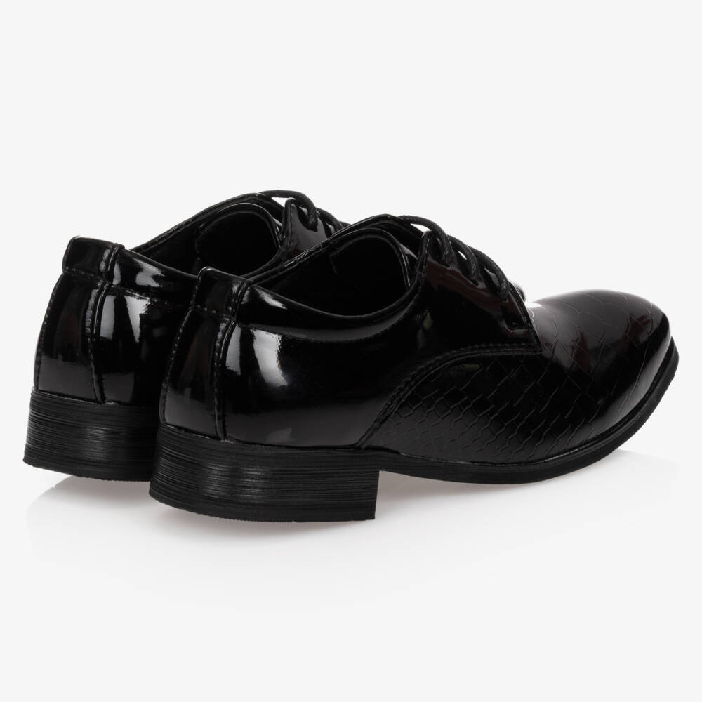 Romano-Boys Black Patent Shoes | Childrensalon Outlet