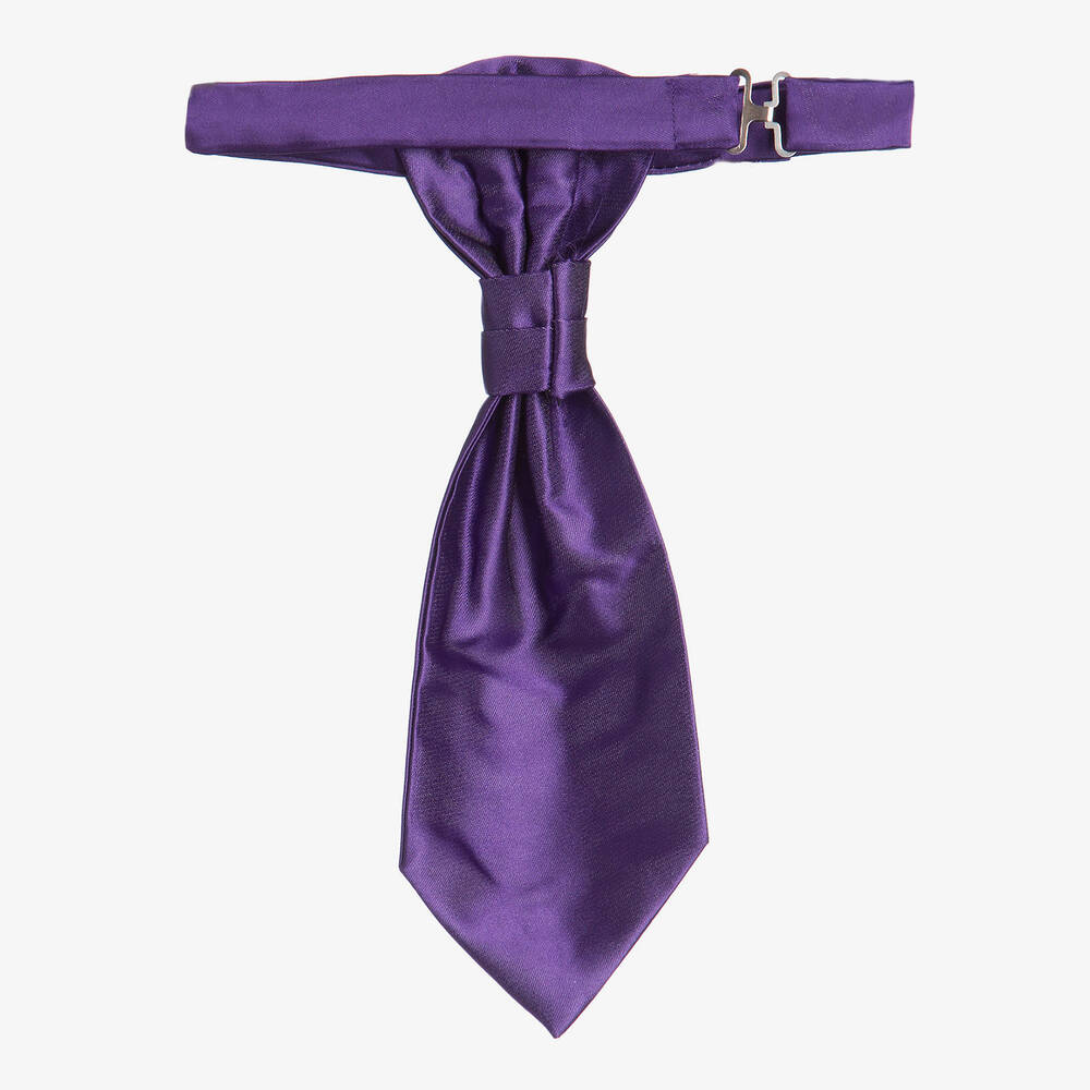 Romano Vianni-Boys Dark Purple Waistcoat & Adjustable Tie Set | Childrensalon Outlet
