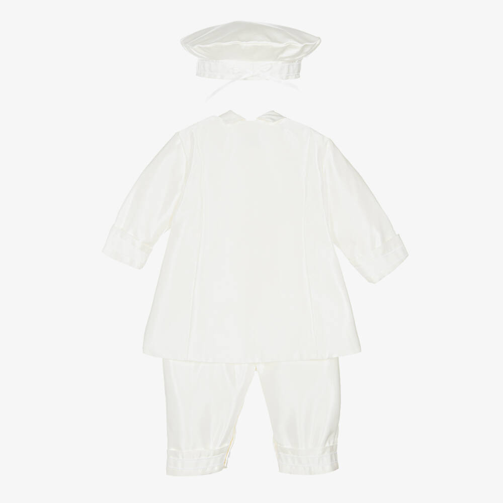 Roma e Toska-Кремовый атласный комбинезон для мальчиков | Childrensalon Outlet