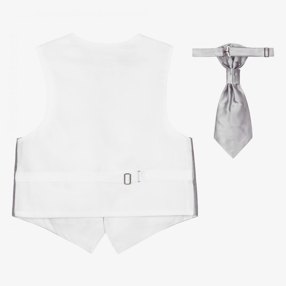 Boys silver waistcoat store
