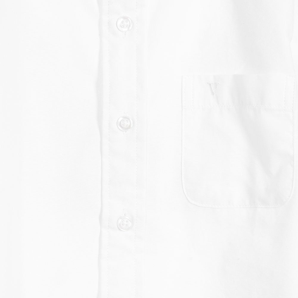 Roma e Toska Вианни-Белая хлопковая рубашка для мальчиков | Childrensalon Outlet