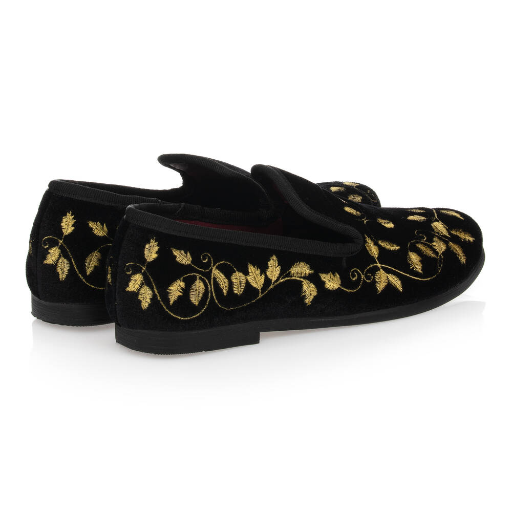 Romano-Embroidered Slipper Shoes | Childrensalon Outlet