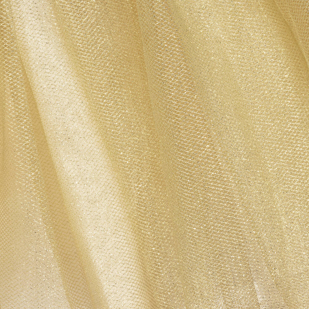 رومانو-فستان وحقيبة أورغانزا، ساتان وتول مطرز لون أسود وذهبي | Childrensalon Outlet