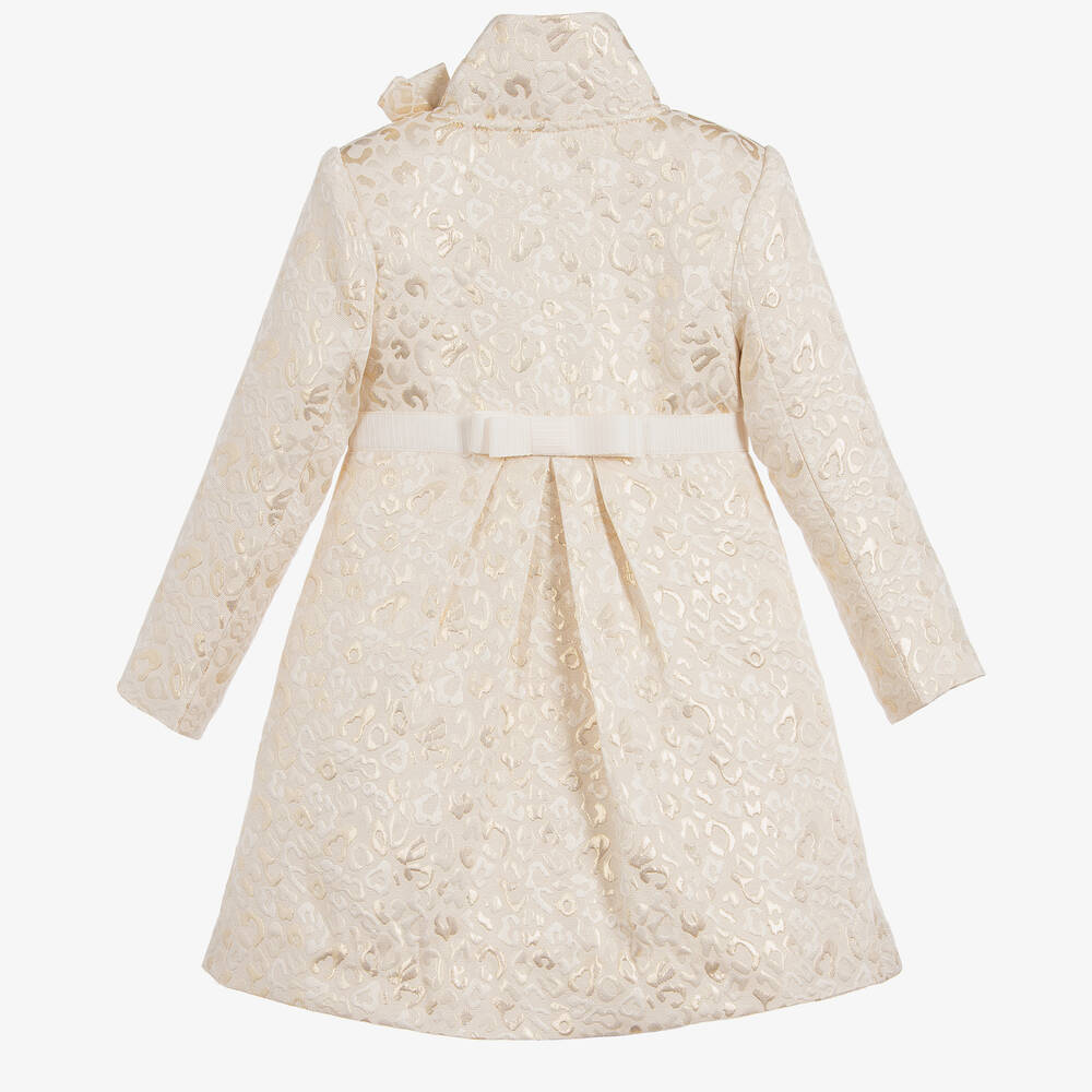 Romano Princess-Girls Gold Brocade Coat | Childrensalon Outlet