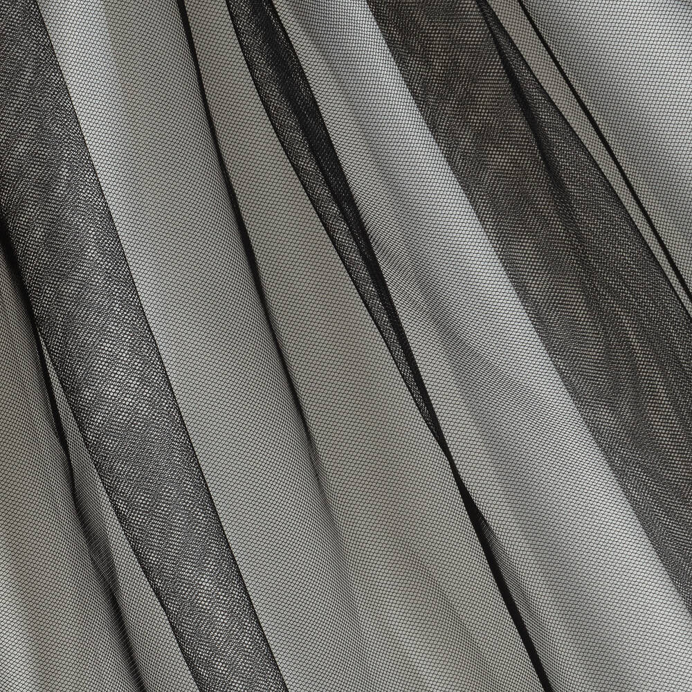 Roma e Toska-Кремовое атласное платье с черным тюлем | Childrensalon Outlet